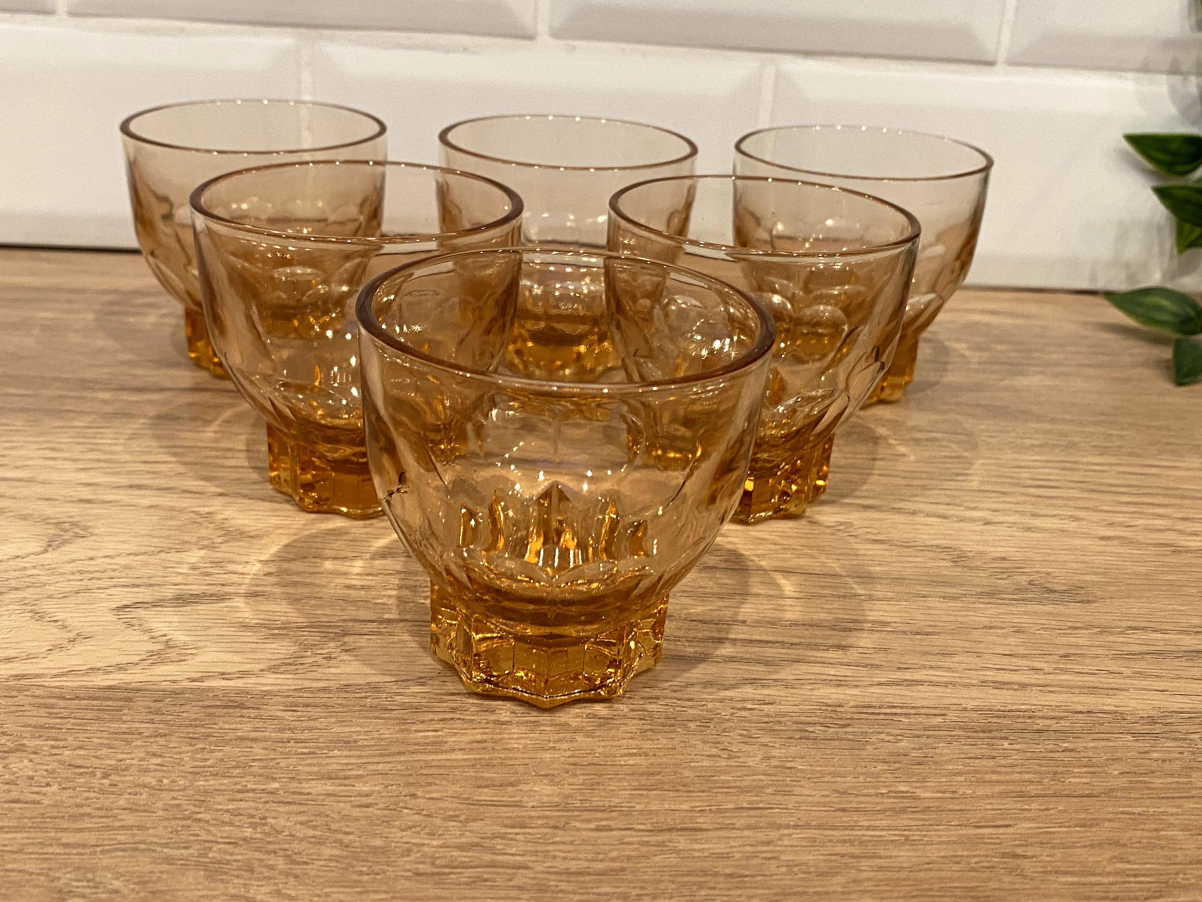 Set of 6 vintage glasses
