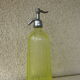 Siphon glass faceted yellow, blown, Art Deco period, dated 1934, FILLIAT, Maisons Alfort, very old and rare