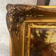Golden wooden frame inspired by oil painting bridge