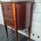 commode galbée en acajou avec dessus marbre