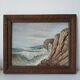 Painting on wood "seaside"