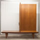 Scandinavian wardrobe 1960 teak 4 doors, 3 drawers, 2keys