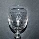 Set of 4 glasses with stem in acid-engraved crystal in pantogravure - guilloche volutes 11cm