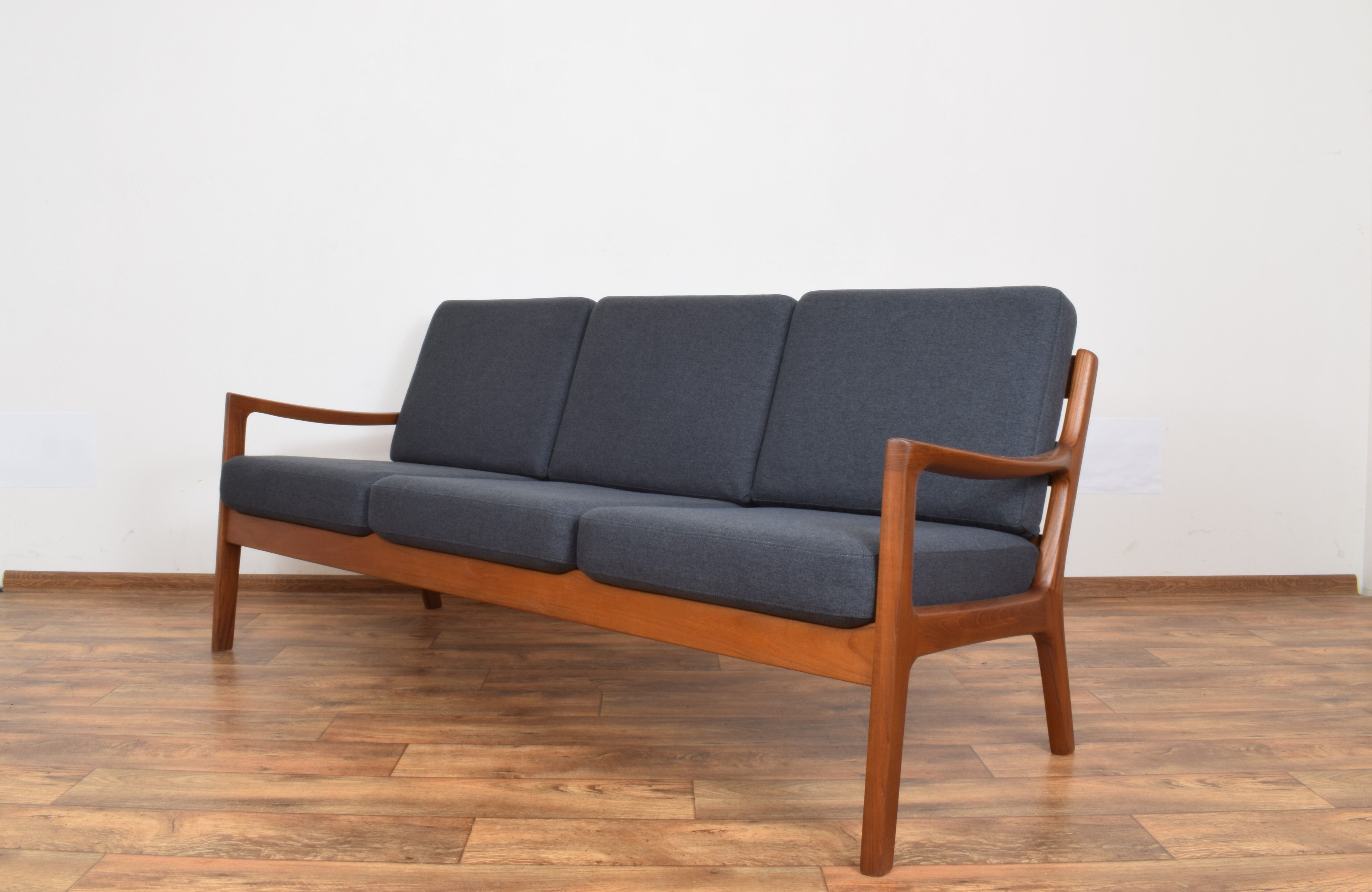 Danish teak Senator sofa by Ole Wanscher for Poul Jeppesens, 1950s