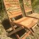 Paire de chaise pliante de jardin