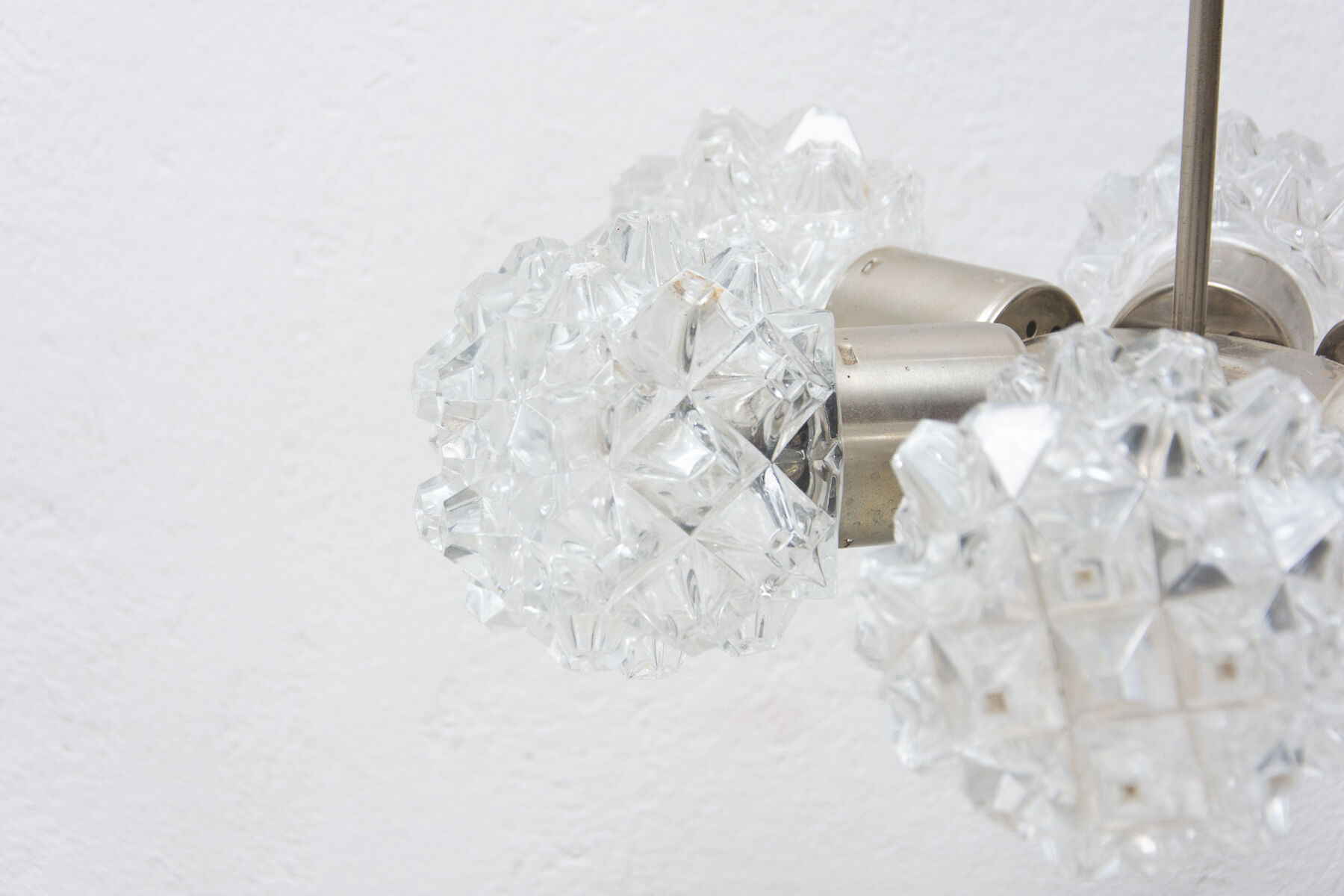 Cut glass pendant chandelier for Kamenický Šenov, 1970´s