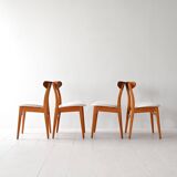 Ensemble de quatre chaises de Hans Wegner