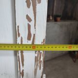 Weathered wooden locker