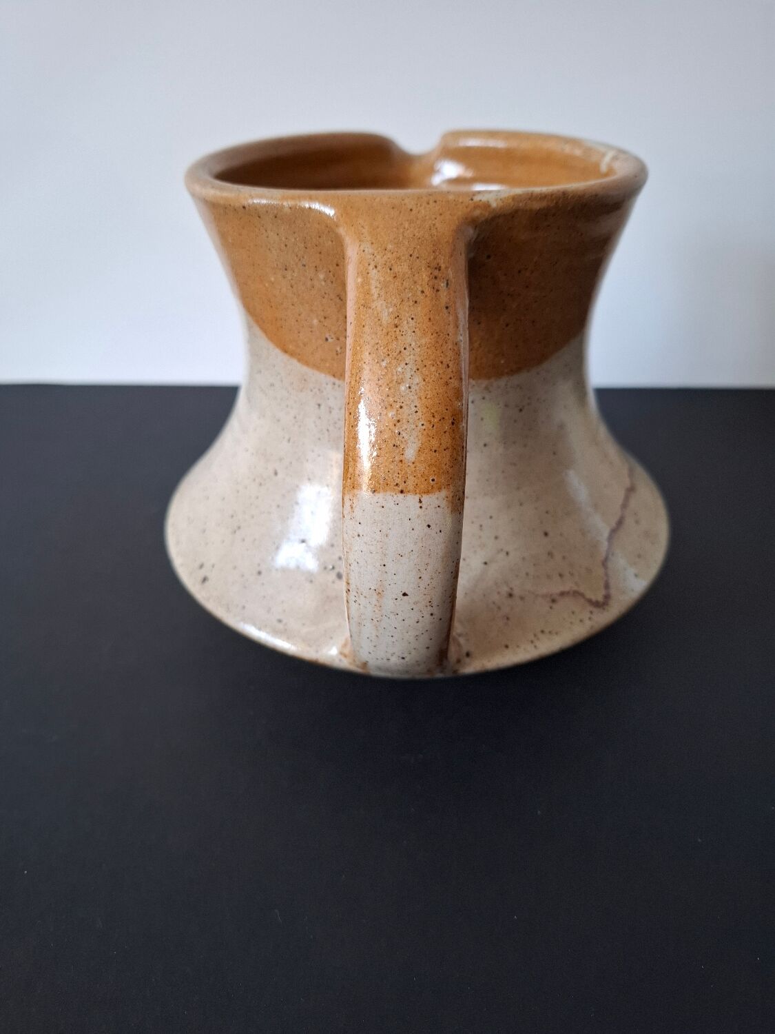 Ceramic pitcher by Fabien Comte, signed.