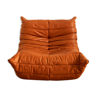 Togo leather armchair by Michel Ducaroy for Ligne Roset