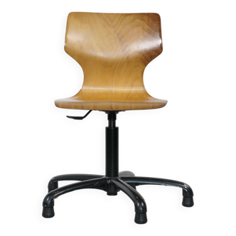 Chaise d'atelier vintage des années 1970