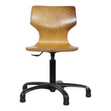 Chaise d'atelier vintage des années 1970