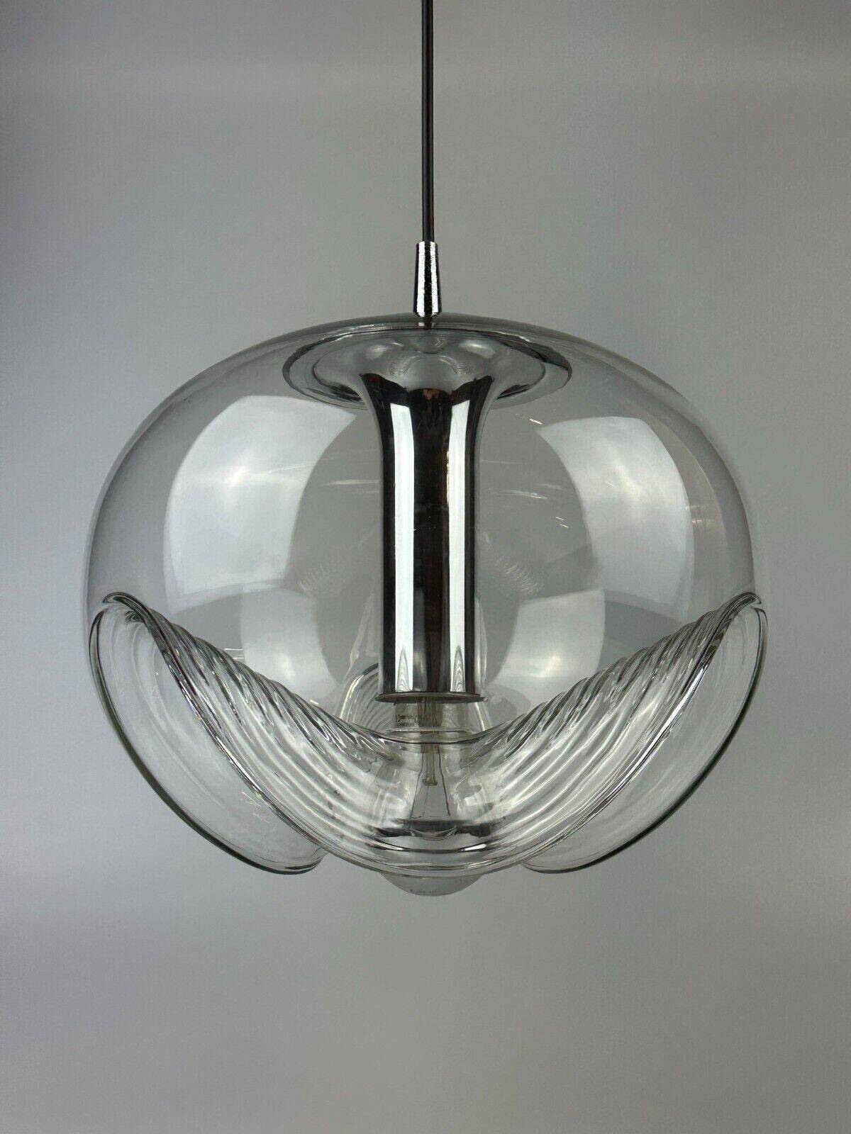 60s 70s ceiling lamp hanging lamp Peill & Putzler "Wave" Koch & Lowy Design
