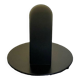 Black and smoked frosted mood lamp