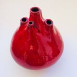 Belgian pottery spout vase by Hugria, 1960s
