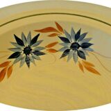 Plat creux rond ancienne faïence hbcm modèle reine 28.5 cm
