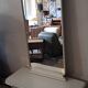 Miroir sur pied vintage Boho, 1970-80