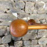 Scandinavian design pine coat rack 60s