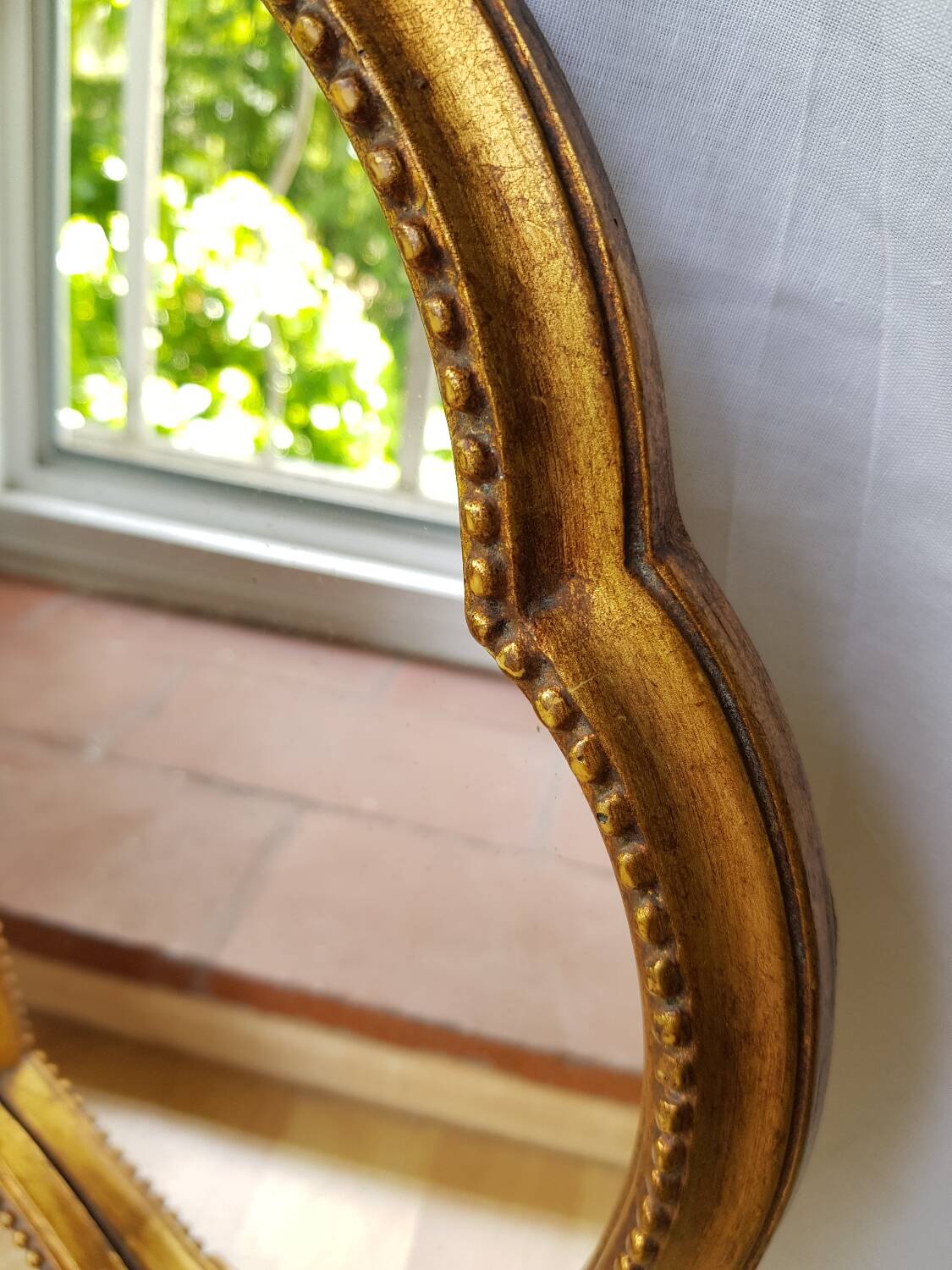 Miroir doré vintage