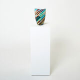 Laura de Santillana for Venini large vase blown glass Klee 1984