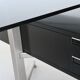 Bureau d'angle exécutif Abbondinterni en acajou et verre, Italie, 1970