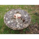 Table de jardin en ciment féraillé des années 60