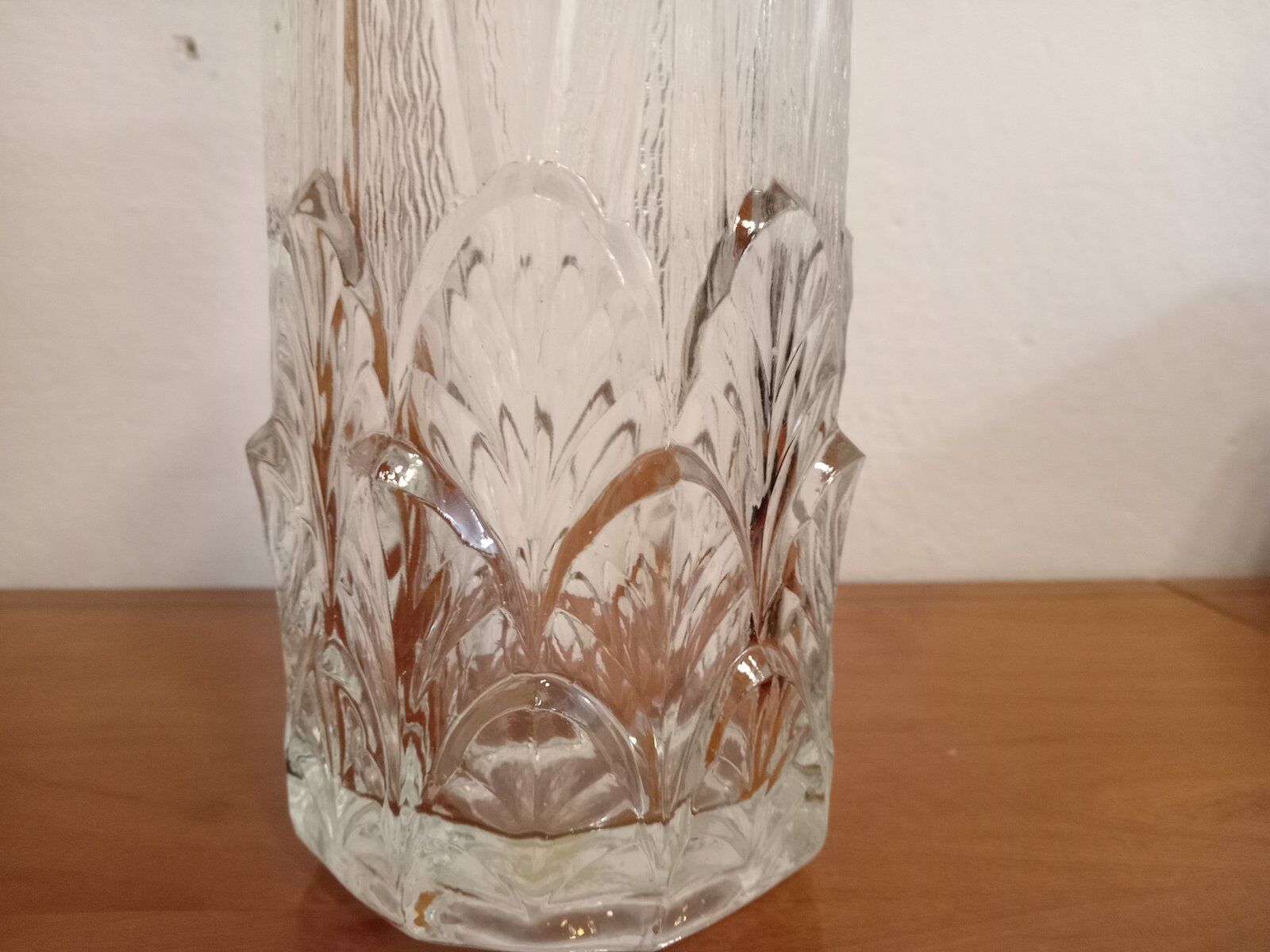 Transparent glass vase, 1970s