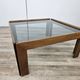 1960s coffee table by Afra and Tobia Scarpa for Cassina with smoked glass