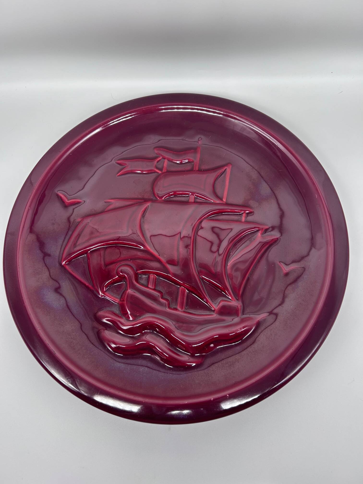 large decorative dish Vallauris