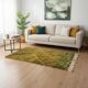 Small green Moroccan rug