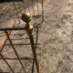 Antique brass bed with bars – Napoleon III style