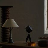 Abstract decorative Scandinavian metal sculpture from the mid-20th century, around the 1950s.