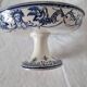 Old moustiers jules vieillard bourdeux compotier dish on base, late 19th century