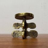 Vintage brutalist bronze chandelier by Gallo, 1970s.