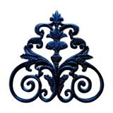 Ornament arabesque trim in cast iron