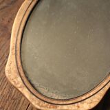 Small old wooden mirror