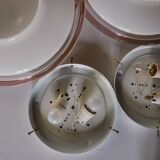 Pair of XL Murano glass "Ronda" wall lights by Leucos, Italy, 1970