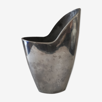 Eva efverlund cast aluminum vase 80's