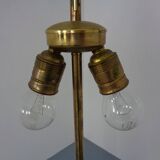 Tripod Teak & Copper Floor Lamp from Fog & Mørup, 1960s