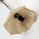 Curved glass Art Deco ceiling lamp, 1930s