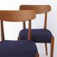 Pair of Danish Teak Chairs 1960s, Vintage Mid Century Dining Chairs