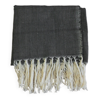 Moroccan blanket 100% cotton - Black