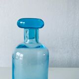 Blue glass decanter
