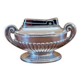 Briquet de table Silver Match en métal argenté à pied godronnés - Louis XVI