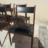 Lot of 6 chairs, 50s