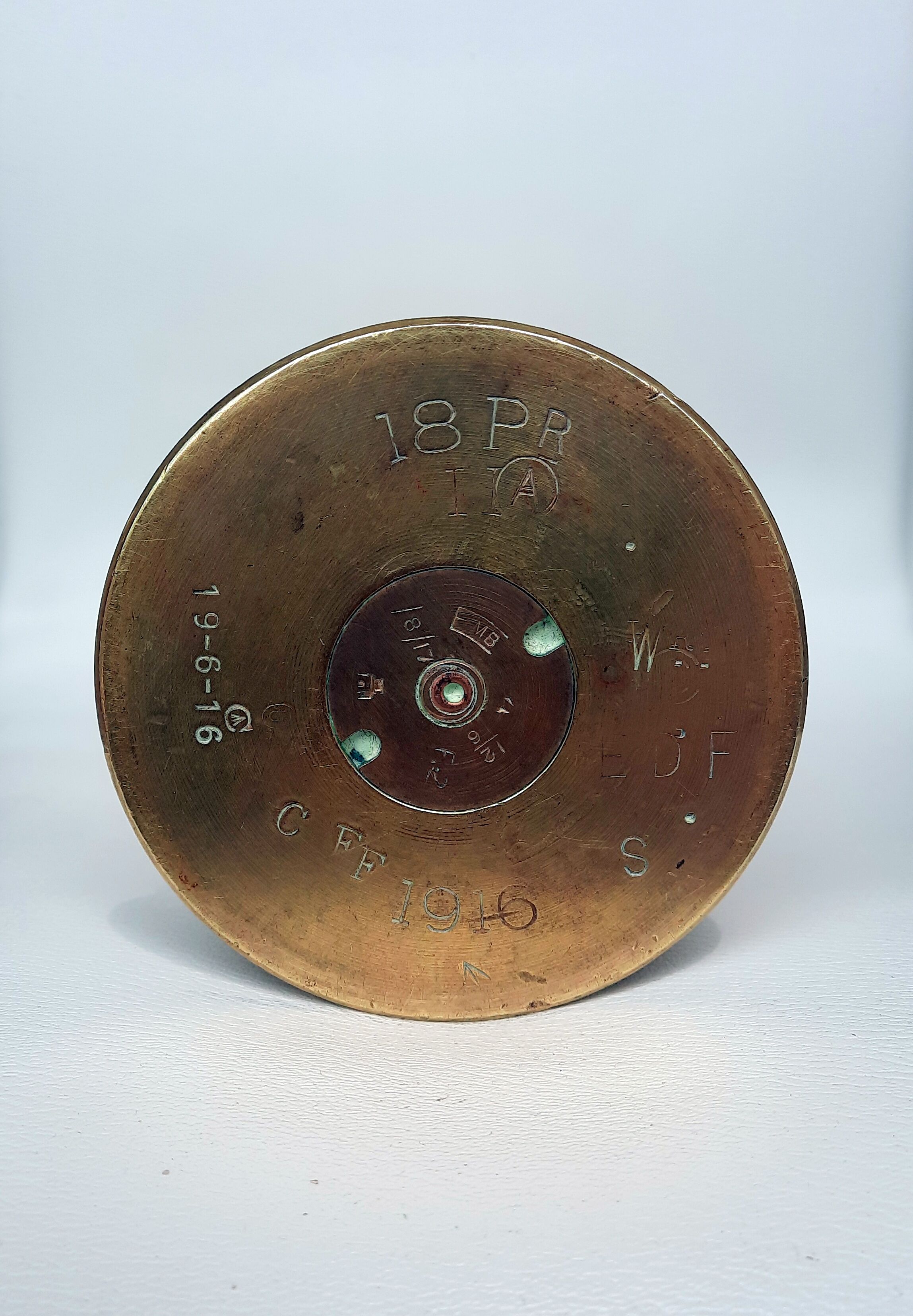 Bronze Vase - Hairy Crafts of World War 1 - Shell Casing Decorated Pink
