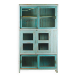 Large glass bookcase cabinet