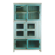 Large glass bookcase cabinet