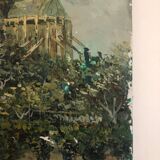 Oil on canvas representing Notre-Dame de Paris post-impressionist