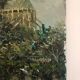 Oil on canvas representing Notre-Dame de Paris post-impressionist